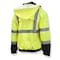 Radians Hi-Vis 3-in-1 Bomber Jacket, Ripstop Polyester, Class Type R Class 3 Hi-Vis Green / Black, 2XL SJ320B-3ZGS-2X - alternate 8